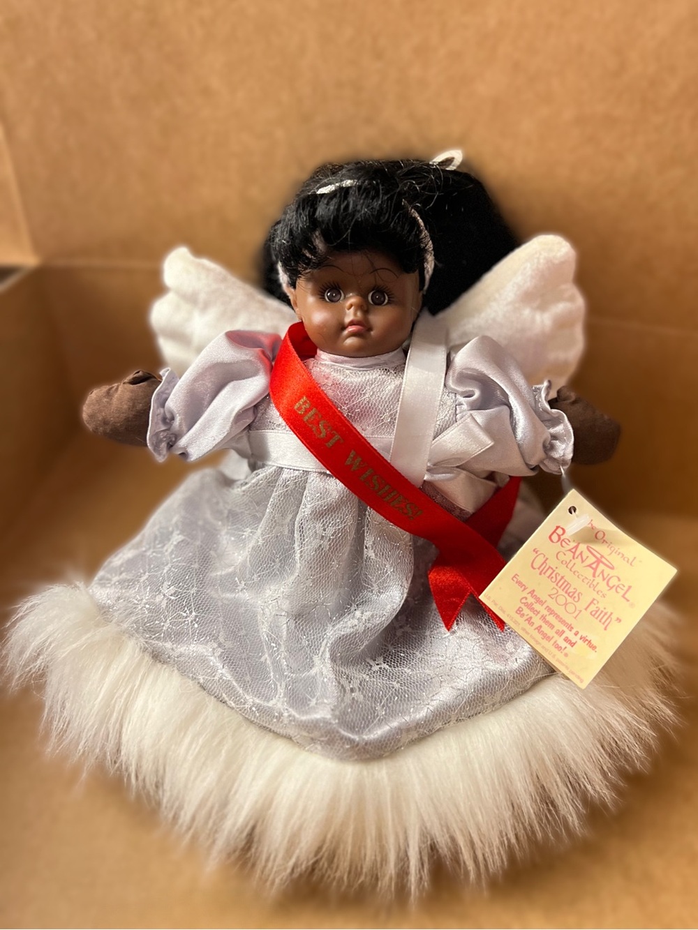 Vintage Bean Angel - Christmas Faith 2001